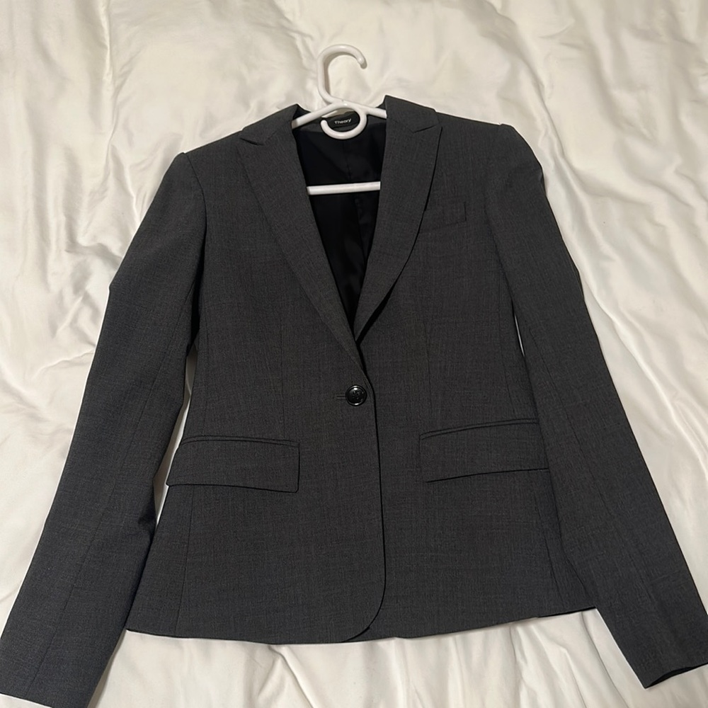 Theory Slim-Fit Blazer in Sevona Stretch Wool Size 00